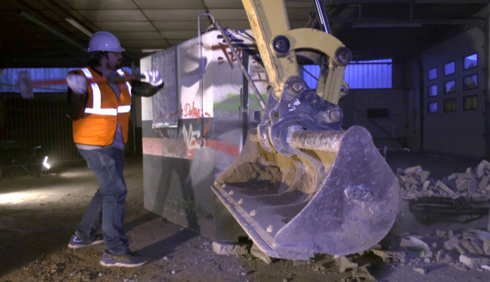 Demolition party dans l'ancien garage Citroën Dillmann
