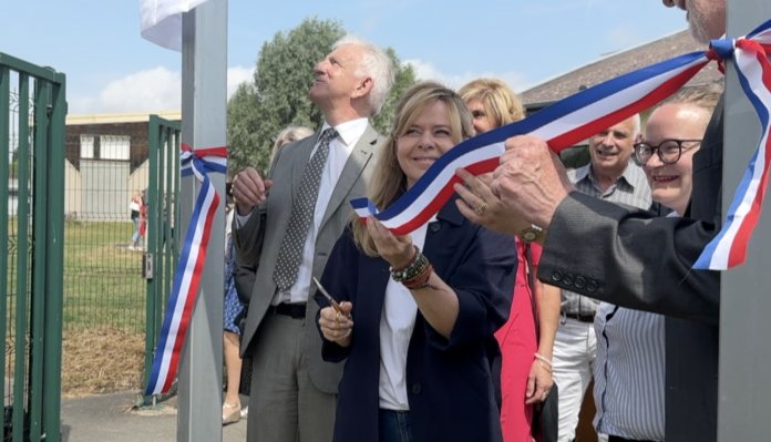 Christelle Brua inaugure l'UFA de Sarrebourg.