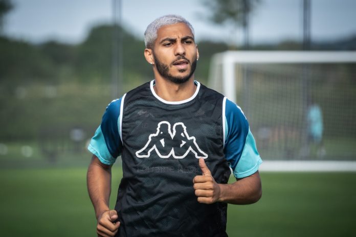 Youssef Maziz à l'entraînement avec le FC Metz