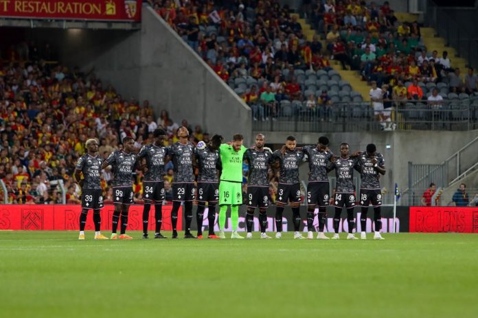 Les joueurs du FC Metz en déplacement à Lens