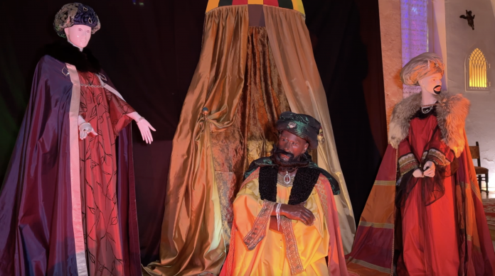 Scène de la nativité à Lessy