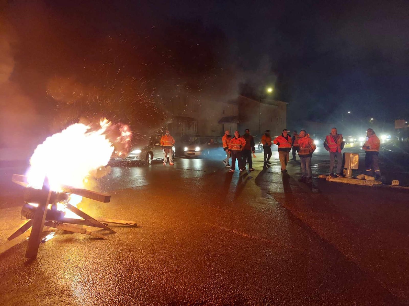Les salariés de GEPOR manifestent depuis 5h ce matin