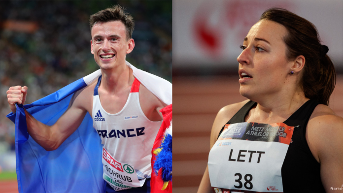 Yann Schrub et Pauline Lett, sacrés champions de France (5 000m et 100m haies)