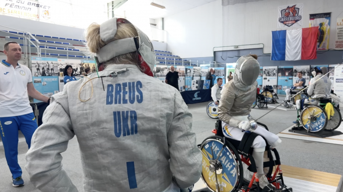 L’équipe nationale paralympique d’escrime fauteuil d’Ukraine s’est installée à Sarrebourg depuis quelques jours, pour se préparer avant les Jeux.