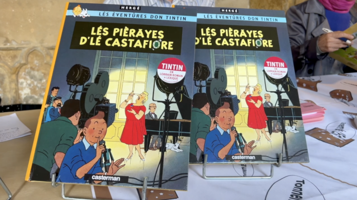 Une BD Tintin traduite en patois lorrain
