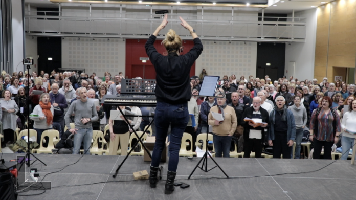 Plus de 500 choristes font entendre leur voix avant le Galaxie d'Amnéville