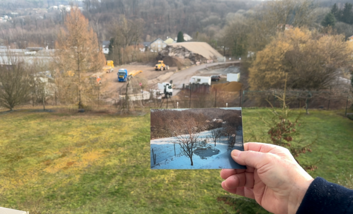 Le dépôt de Eurovia à Oeting en Moselle