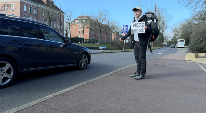 En auto-stop de Metz à Bangkok, le nouveau défi fou de Jules Riss a débuté !