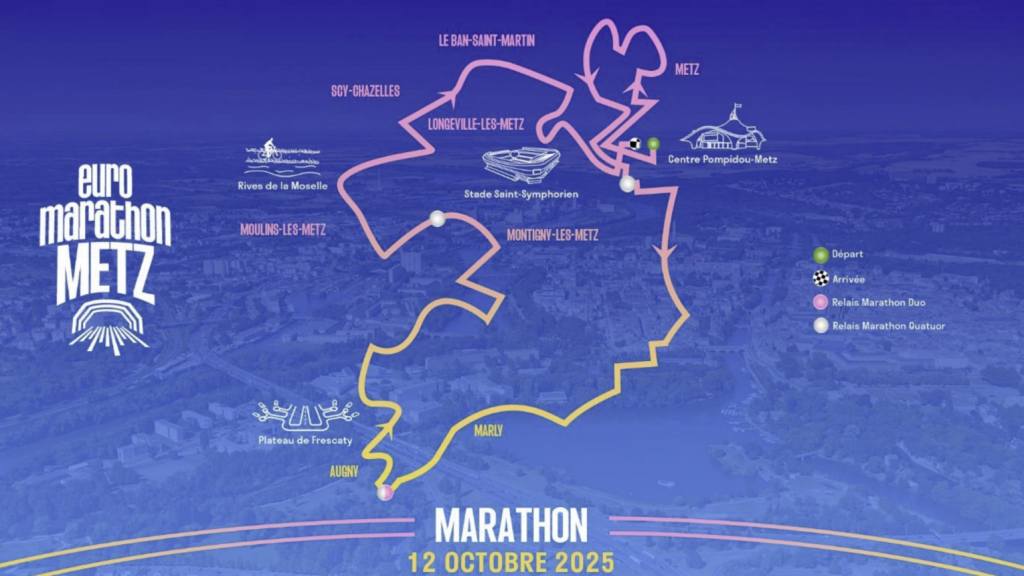 Découvrez le parcours de l’Euro Marathon de Metz !