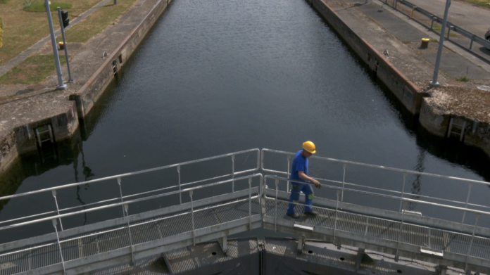 L’écluse de Talange est à l’arrêt pour 10 jours, pour laisser place aux travaux de maintenance réalisés par les Voies Navigables de France.