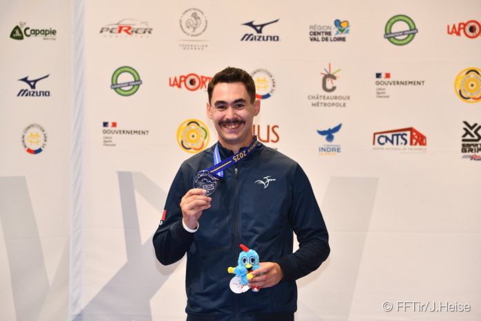 Lucas Kryzs vice-champion d'Europe en carabine 50 m - Crédit : FFTir / J.Heise