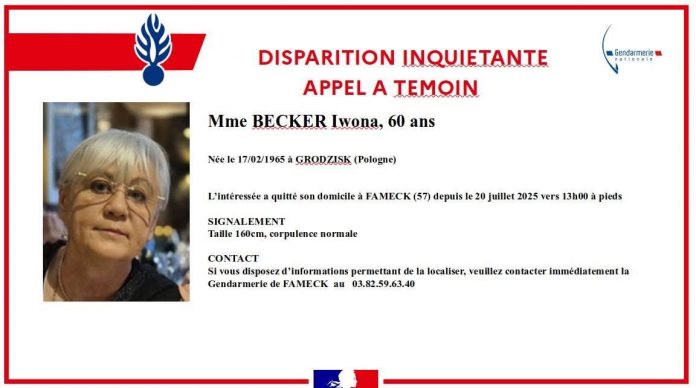 Disparition d'Iwona Becker - attention aux arnaques