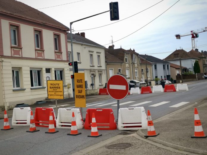 D'importants travaux sur le réseau de gaz de la rue de Metz de Mondelange