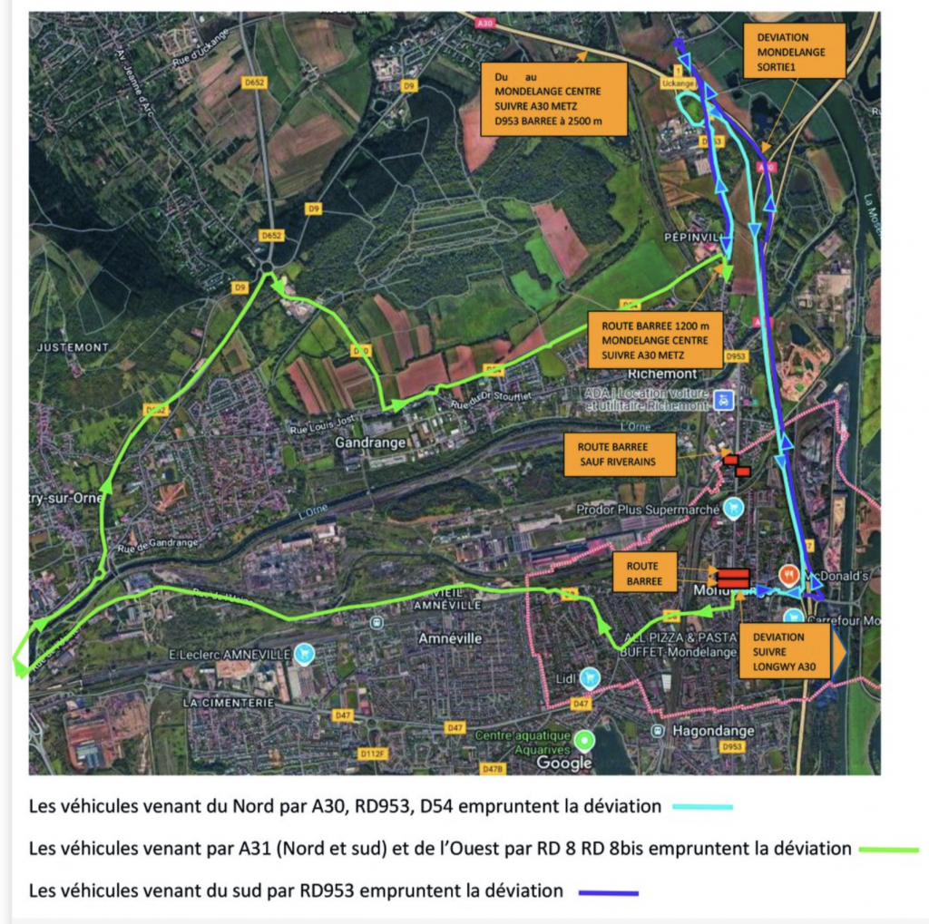 D'importants travaux sur le réseau de gaz de la rue de Metz de Mondelange