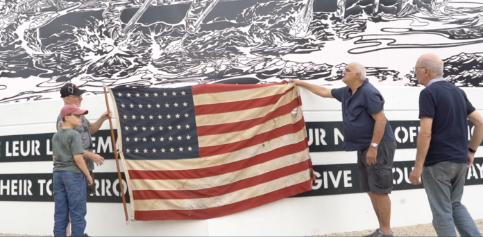 Un drapeau américain datant de la Libération retrouvé