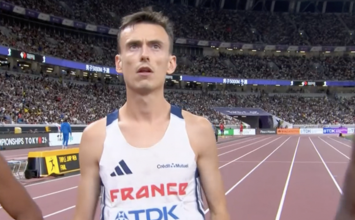 Yann Schrub était en finale du 5 000 mètres des Championnats du monde de Tokyo