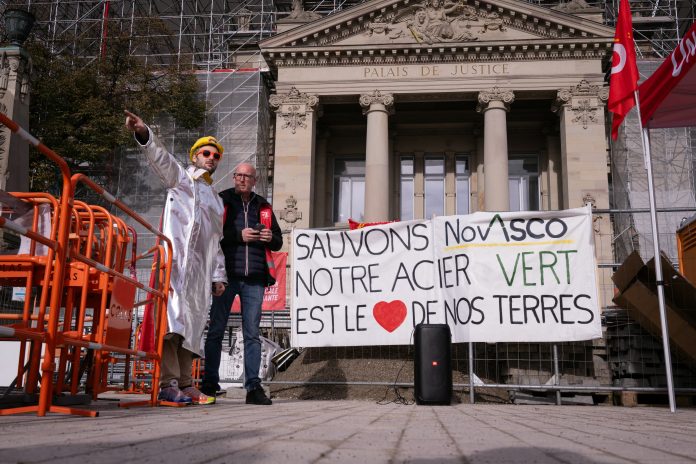 Enième mobilisation pour sauver NovAsco. Crédit Sébastien Bozon/AfP