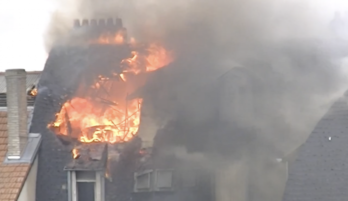 14 personnes évacuées suite à un incendie à Metz Images : Nicolas Hergott