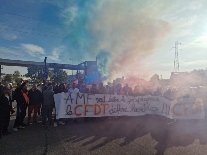 Une nouvelle mobilisation à ArcelorMittal Florange. Crédit : Jérôme Baron
