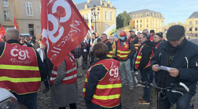 À Metz, chômeurs et retraités manifestent pour défendre leurs droits