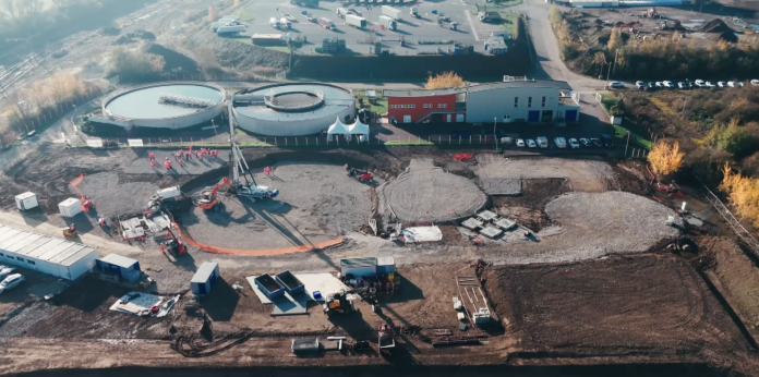 Un chantier d’envergure à la station d’épuration de Hauconcourt Crédit : Agence Onze / Rives de Moselle