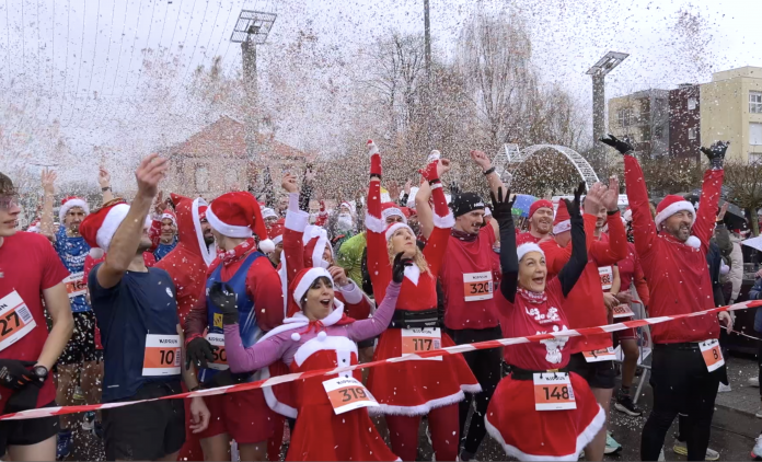 En Moselle, une course de pères Noël qui profite économiquement au territoire