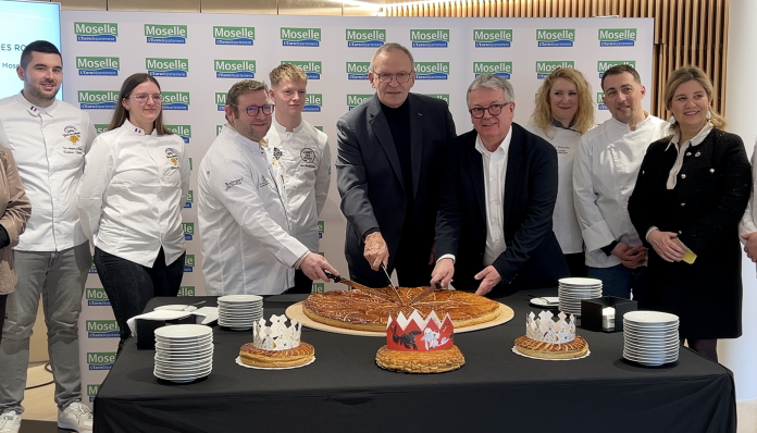 La Fédération des Boulangers de la Moselle s’est rendue au Conseil Départemental pour y déguster la traditionnelle galette des rois. Les professionnels du secteur ont profité de l’occasion pour échanger avec les élus mosellans, qui ont réaffirmé leur soutien à la filière.