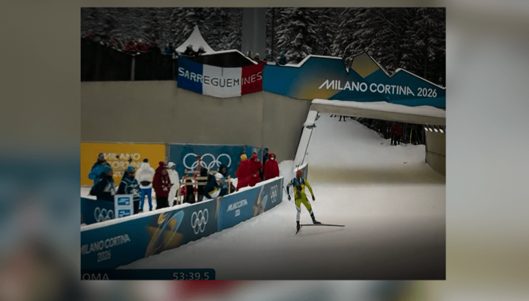 La banderole olympique sarregueminoise fait son retour aux JO d’hiver