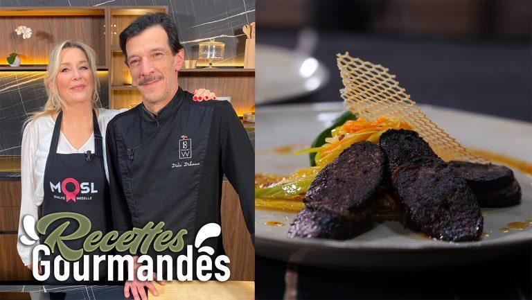Recettes Gourmandes avec Didier Delanaux, restaurant « Black-White »
