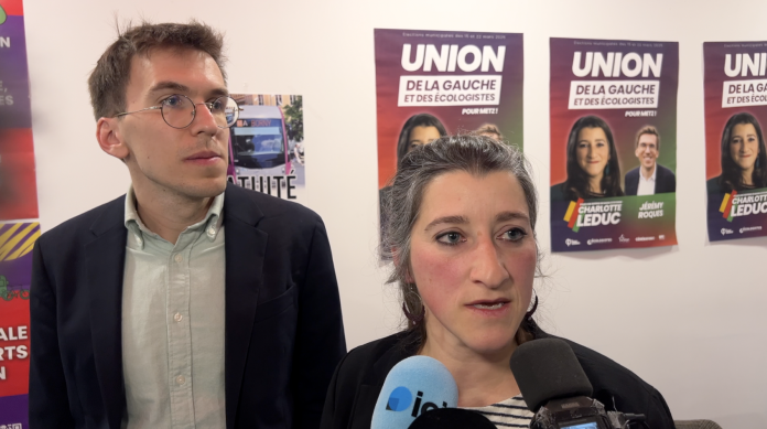 Municipales à Metz : Charlotte Leduc et Jérémy Roques unissent leurs listes pour le second tour