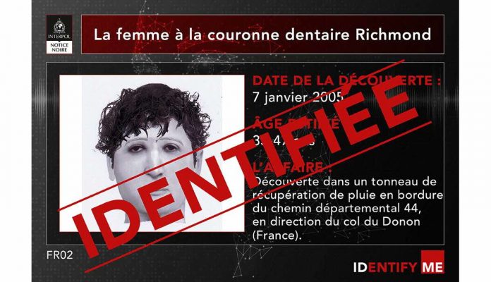 L’identité de la femme retrouvée dans un tonneau confirmée Crédit : document Interpol