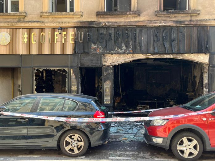 Metz : incendie dans un salon de coiffure