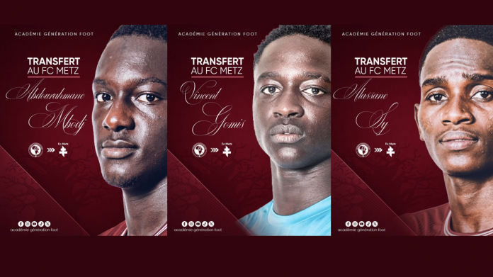 Génération Foot annonce trois recrues à destination du FC Metz