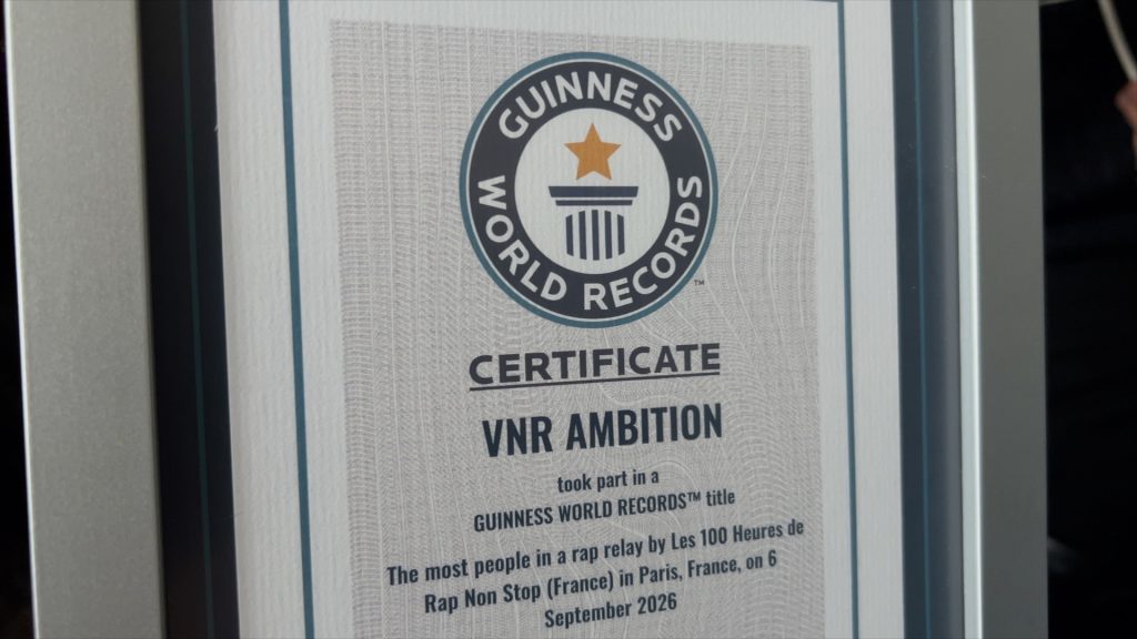 Le studio VNR Ambition dans le Guiness World Records