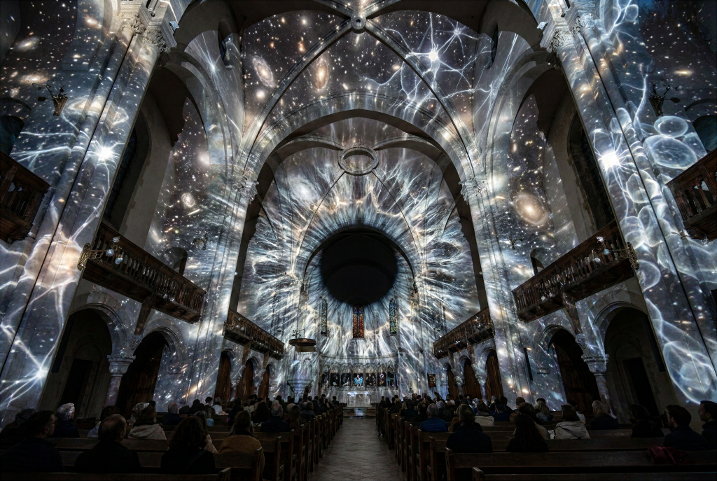Deuxième volet du spectacle Céleste au Temple Neuf de Metz le 18 novembre