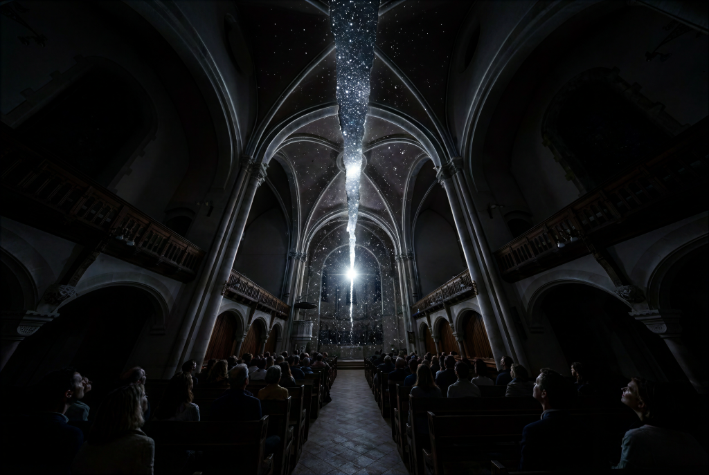 Deuxième volet du spectacle Céleste au Temple Neuf de Metz le 18 novembre. ©Celeste