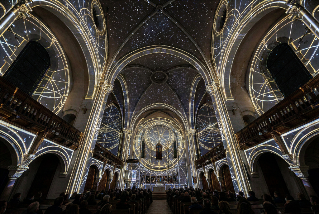 Deuxième volet du spectacle Céleste au Temple Neuf de Metz le 18 novembre. ©Celeste